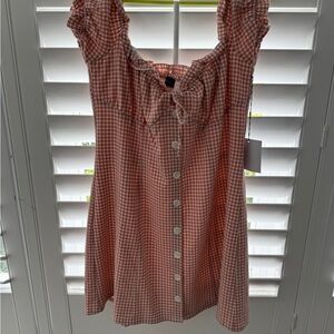 MAJORELLE Pink Puff Sleeve Sundress